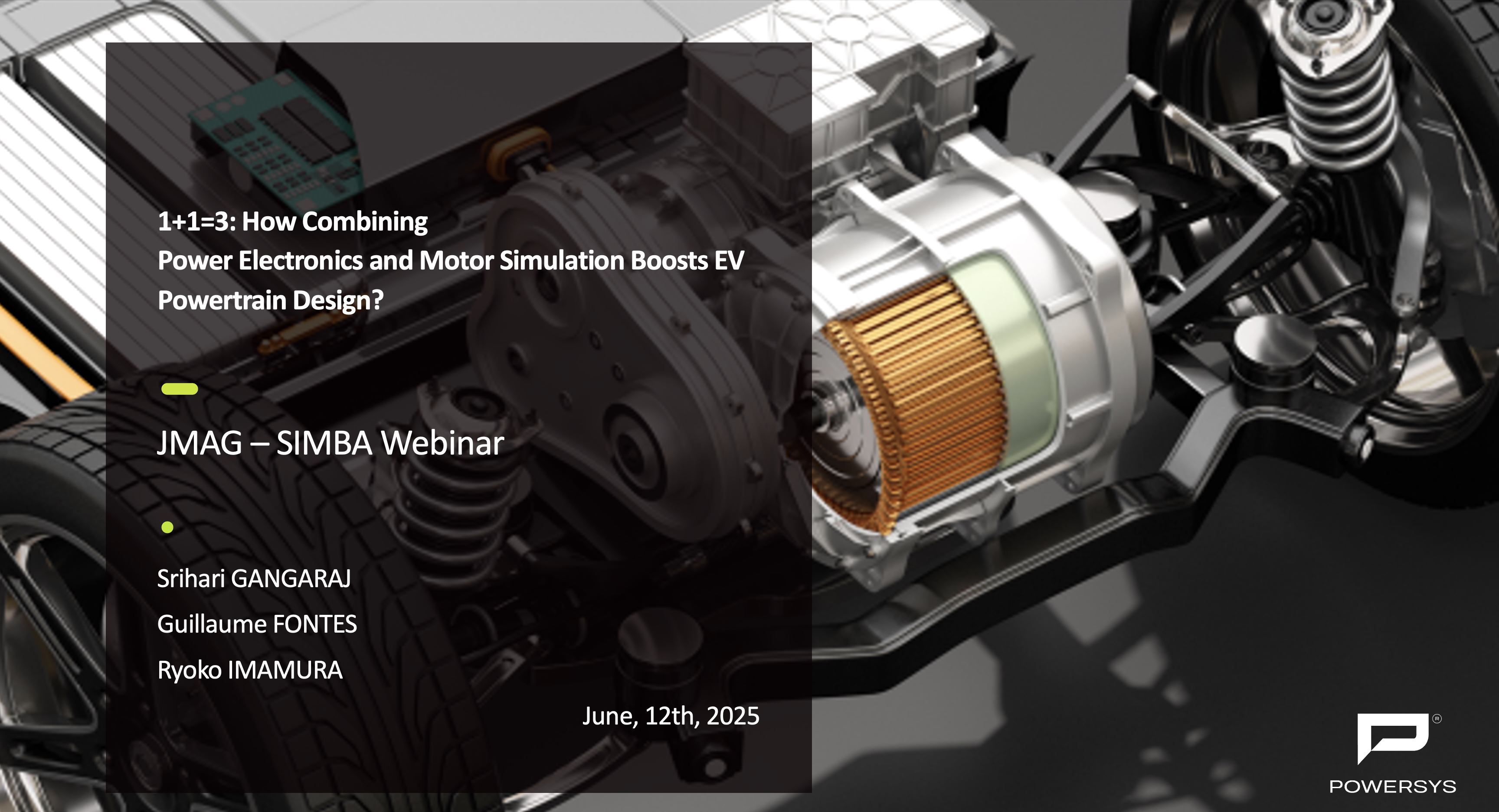 Webinar: How Combining Power Electronics and Motor Simulation Boosts EV Powertrain Design?
