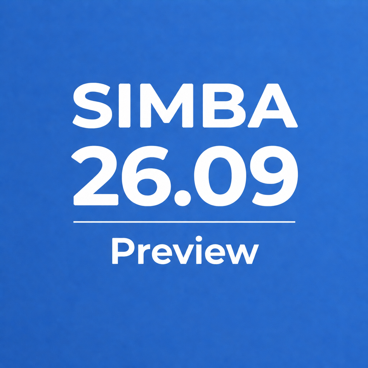 SIMBA 26.09 Preview